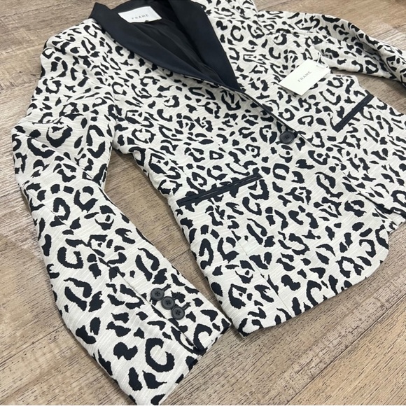 FRAME DENIM | Animal Print Blazer - Picture 2 of 4